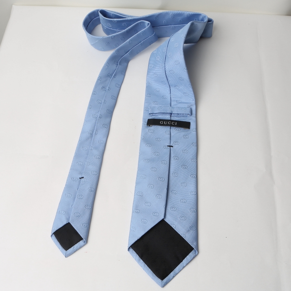 GUCCI Light Blue Tie - Picture 3 of 4